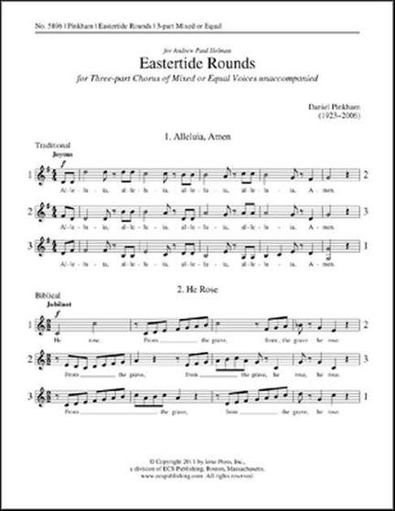Daniel Pinkham: Eastertide Rounds