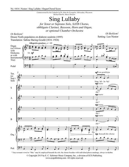 Leo Nestor: Sing Lullaby