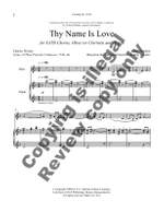 Thy Name is Love Product Image