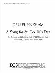 Daniel Pinkham: A Song for St. Cecilia's Day