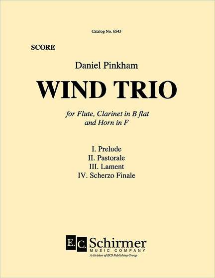 Daniel Pinkham: Wind Trio