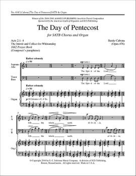 Barrie Cabena: The Day of Pentecost