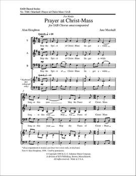 Jane Marshall: Prayer at Christ-Mass