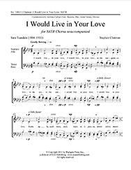 Stephen Chatman: I Would Live in Your Love