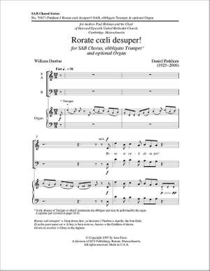 Daniel Pinkham: Rorate Coeli Desuper!