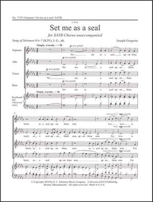 Joseph Gregorio: Set me as a seal