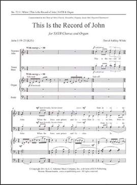 David Ashley White: This Is the Record of John
