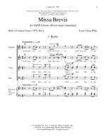 David Ashley White: Missa Brevis Product Image