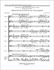David Conte: Alleluia for SSAATTBB Chorus Unaccompanied