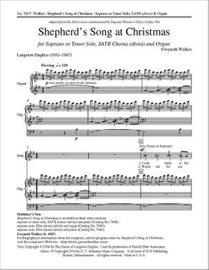 Gwyneth Walker: Shepherd's Song at Christmas