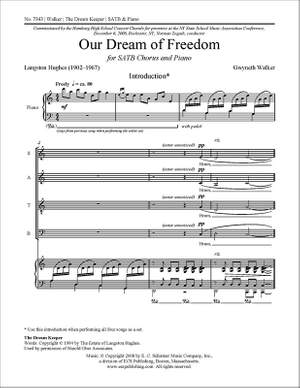 Gwyneth Walker: Our Dream of Freedom: No. 3 The Dream Keeper