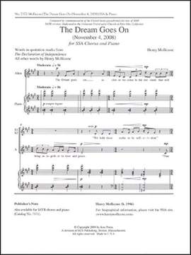 Henry Mollicone: The Dream Goes On: November 4, 2008