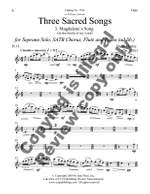 Derek Healey: Three Sacred Songs Product Image