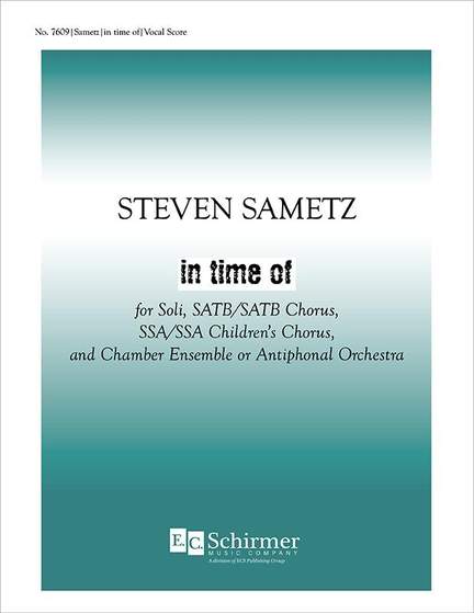 Steven Sametz: in time of