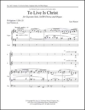 Leo Nestor: To Live Is Christ