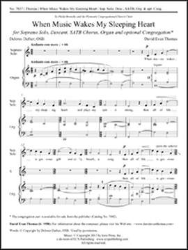 David Evan Thomas: When Music Wakes My Sleeping Heart