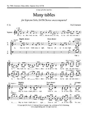 Fred Gramann: Many tables