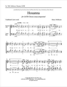 Henry Mollicone: Hosanna