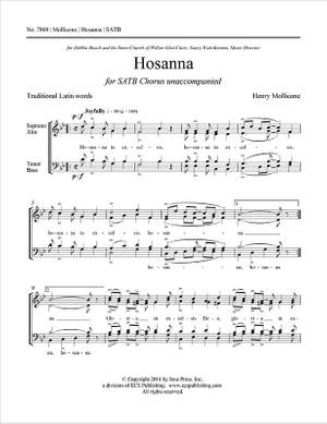 Henry Mollicone: Hosanna