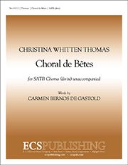 Christina Whitten Thomas: Choral de BŽ¬tes