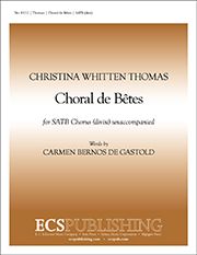 Christina Whitten Thomas: Choral de BŽ¬tes