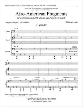 William Averitt: Afro-American Fragments: 1. Wonder