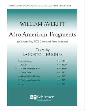 William Averitt: Afro-American Fragments: 2. When Sue Wears Red