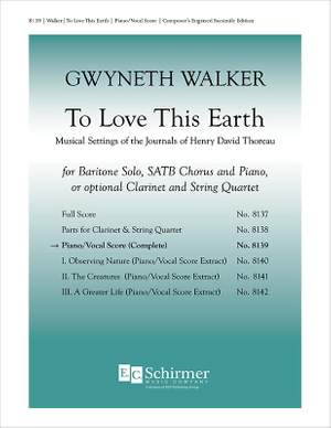 Gwyneth Walker: To Love This Earth