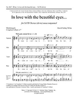 David Ashley White: In love with the beautiful eyes