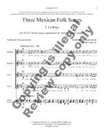 David Conte: Three Mexican Folk Songs: 2. La Bruja Product Image