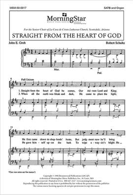 Robert P. Schultz: Straight from the Heart of God