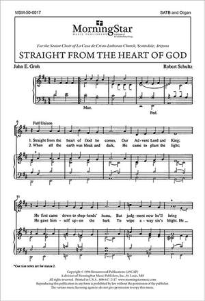Robert P. Schultz: Straight from the Heart of God