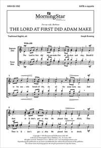 Joseph Running: The Lord at First Did Adam Make