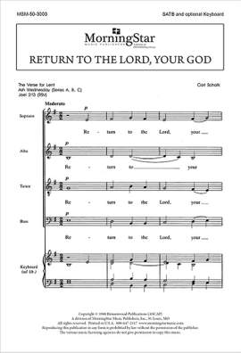 Carl Schalk: Return to the Lord, Your God
