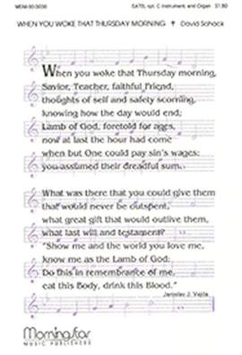 David Schack: When You Woke That Thursday Morning