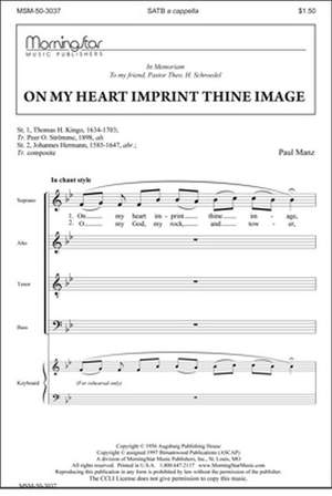 Paul Manz: On My Heart Imprint Thine Image