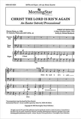 Michael Burkhardt: Christ the Lord Is Ris'n Again
