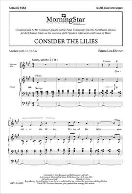 Emma Lou Diemer: Consider the Lilies