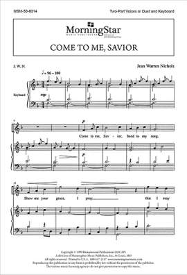 Jean Nichols: Come to Me, Savior