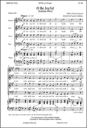 Prince Consort Albert: O Be Joyful