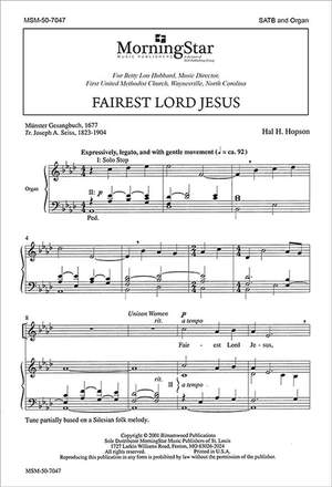 Hal H. Hopson: Fairest Lord Jesus