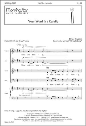 Bruce Vantine: Your Word Is a Candle