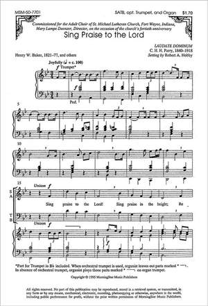 Robert A. Hobby: Sing Praise to the Lord