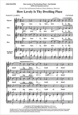 Carl Schalk: How Lovely Is Thy Dwelling Place