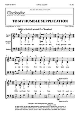 Curt Oliver: To My Humble Supplication
