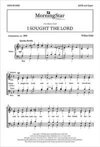 Wilbur Held: I Sought the Lord