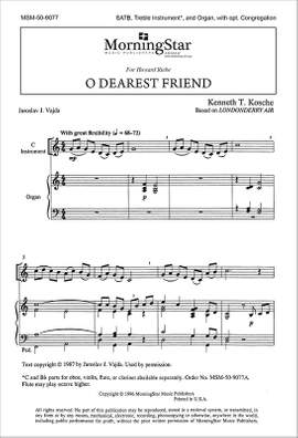 Kenneth T. Kosche: O Dearest Friend