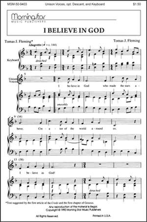 Tomas J. Fleming: I Believe in God