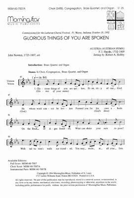 Robert A. Hobby: Glorious Things of You Are Spoken