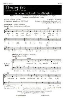 Paul Manz: Praise to the Lord, the Almighty